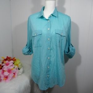 J crew factory the perfect shirt size large